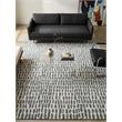 Ink Blot Hand-Tufted New Zealand Wool Black/Gray 6'x9' Area Rug
