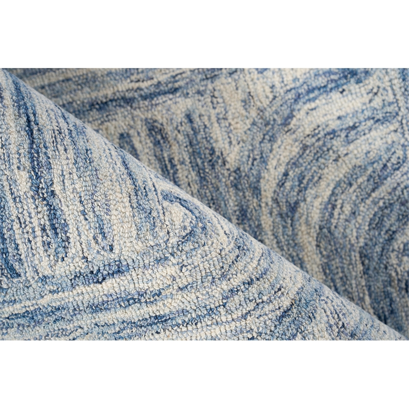 Juno Hand-Tufted New Zealand Wool Blue/Ivory 14'x18' Area Rug