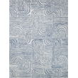 Juno Hand-Tufted New Zealand Wool Blue/Ivory 5'x8' Area Rug