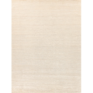 Kaza Hand-Knotted New Zealand Wool White/Ivory 8'x10' Area Rug