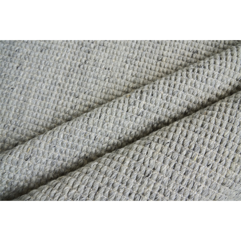 Hesse Flatweave Polyester/Cotton Silver 8'x10' Area Rug