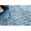 Ink Blot Hand-Tufted New Zealand Wool Navy 5'x8' Area Rug