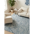 Ink Blot Hand-Tufted New Zealand Wool Navy 5'x8' Area Rug