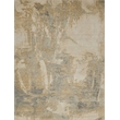 Infinity Power Loom Wool/Nylon Silver/Gray 4'x6' Area Rug