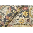 Jurassic Hand-Knotted New Zealand Wool Black/Beige 8'x10' Area Rug
