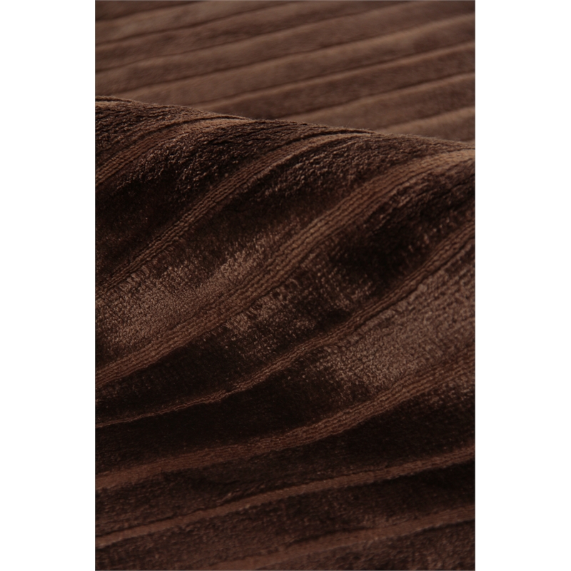 High Low Handloomed Viscose Chocolate 14'x18' Area Rug