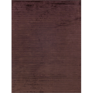 High Low Handloomed Viscose Chocolate 14'x18' Area Rug