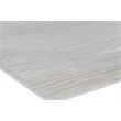 High Low Handloomed Viscose White 10'x14' Area Rug