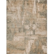 Infinity Power Loom Wool/Nylon Silver/Beige 6'x9' Area Rug