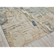 Infinity Power Loom Wool/Nylon Silver/Blue/Gray 10'x14' Area Rug