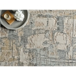 Infinity Power Loom Wool/Nylon Silver/Blue/Gray 10'x14' Area Rug
