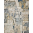 Infinity Power Loom Wool/Nylon Silver/Blue/Gray 10'x14' Area Rug