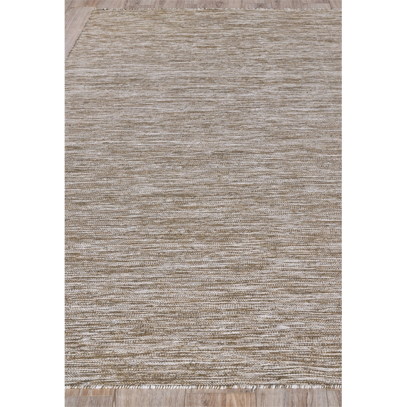 Kashmir Flatweave Pet Kakhi 3'x5' Area Rug