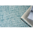 Ink Blot Hand-Tufted New Zealand Wool Turquoise 2'x3' Area Rug
