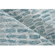 Ink Blot Hand-Tufted New Zealand Wool Turquoise 6'x9' Area Rug