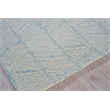 Kascata Hand-Tufted New Zealand Wool Blue/Ivory 5'x8' Area Rug