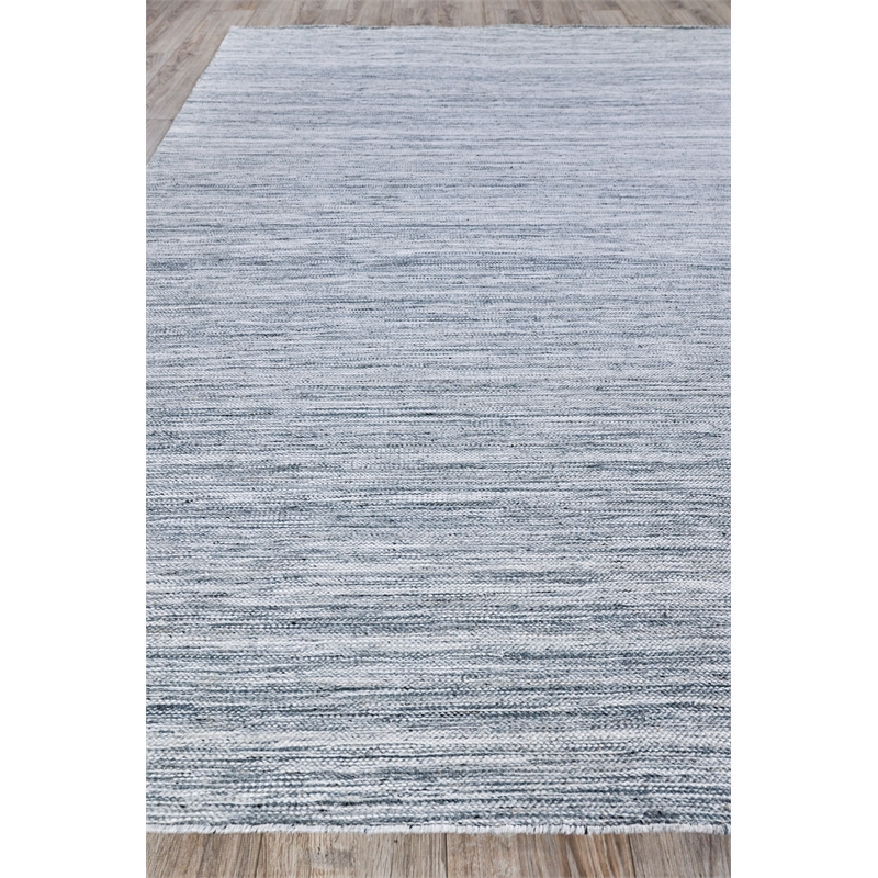 Kashmir Flatweave Pet Aqua/Gray 3'x5' Area Rug