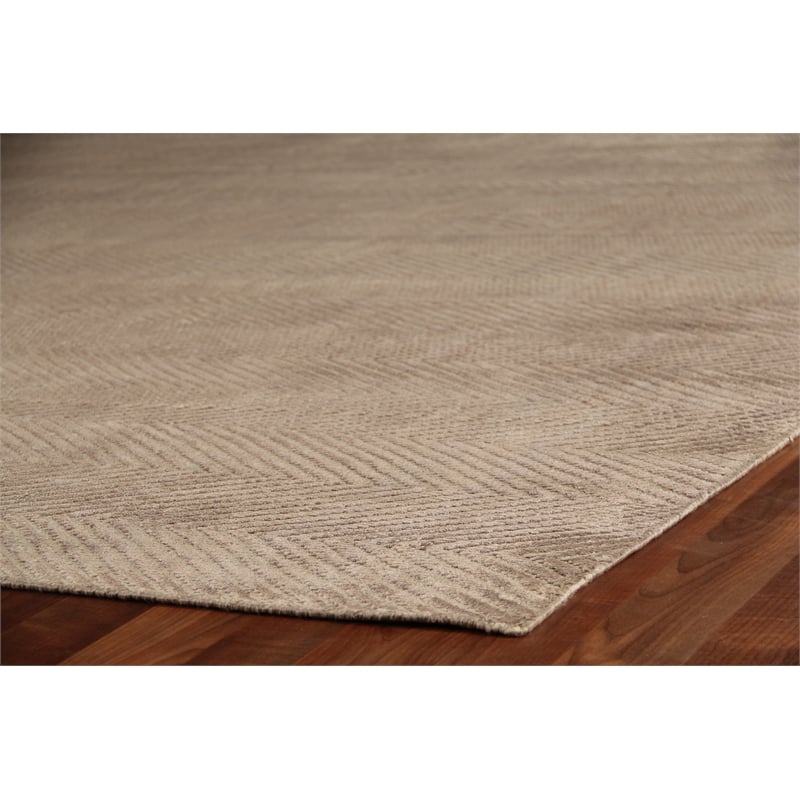 Honeycomb Handloomed Viscose Dark Gray 9'x14' Area Rug