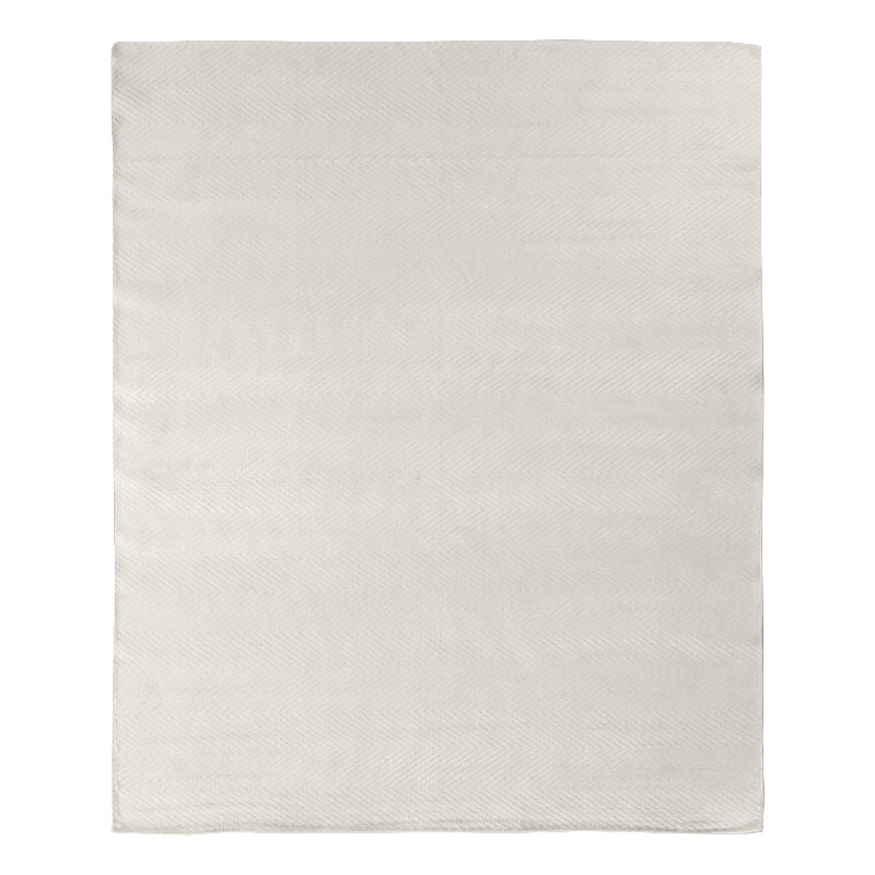 Honeycomb Handloomed Viscose White 8'x10' Area Rug