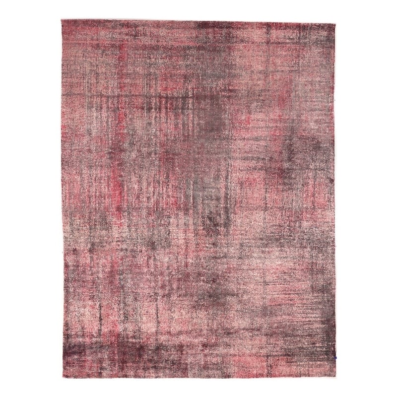 Koda Handloomed Bamboo Silk Pink 9'x12' Area Rug