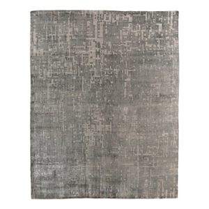 Koda Handloomed Bamboo Silk Elephant Gray 9'x12' Area Rug