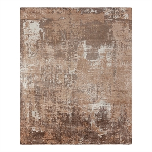 Koda Handloomed Bamboo Silk Beige/Ivory 9'x12' Area Rug