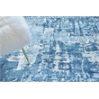 Koda Handloomed Bamboo Silk Blue/Ivory 11'x11' Round Area Rug