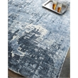 Koda Handloomed Bamboo Silk Blue/Ivory 11'x11' Round Area Rug