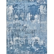 Koda Handloomed Bamboo Silk Blue/Ivory 11'x11' Round Area Rug