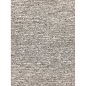 Kaza Hand-Knotted New Zealand Wool Gray/Ivory 6'x9' Area Rug