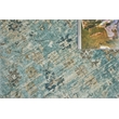 Kensington Handloomed Wool/Bamboo Silk Blue 12'x18' Area Rug