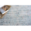 Kensington Handloomed Wool/Bamboo Silk Blue 12'x18' Area Rug