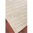 Kaza Hand-Knotted New Zealand Wool Light Silver/Ivory 2'x3' Area Rug