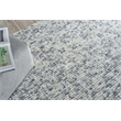 Kaza Handloomed New Zealand Wool Ivory/Light Gray 2'x3' Area Rug