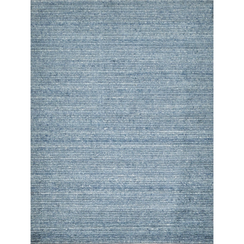 Kaza Handloomed New Zealand Wool Blue 10'x14' Area Rug