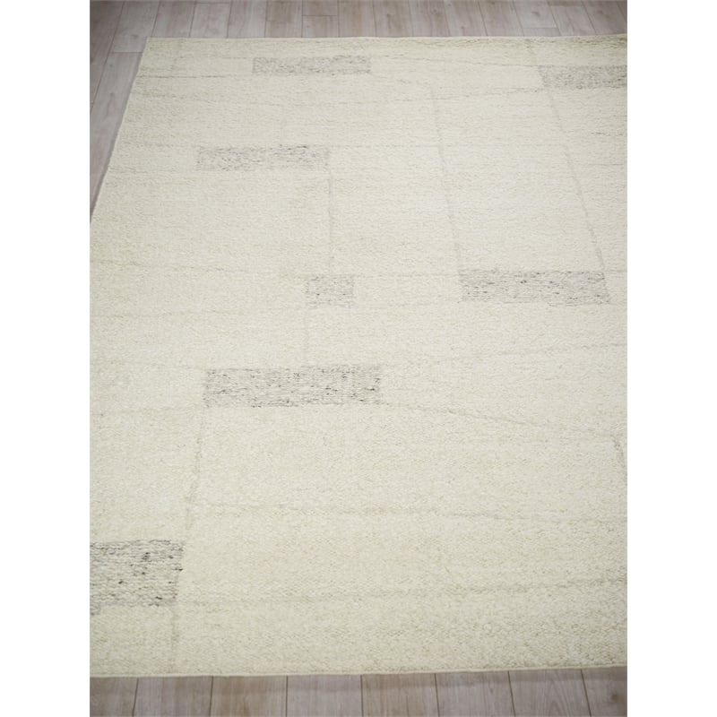 Kokomo Flatweave New Zealand Wool Ivory/Gray 8'x10' Area Rug