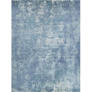 Laguna Handloomed Wool/Bamboo Silk Blue/Multi 14'x18' Area Rug