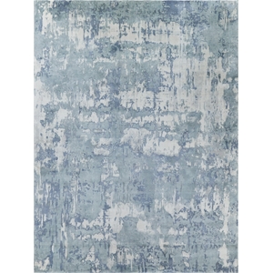 Laguna Handloomed Wool/Bamboo Silk Blue/Multi 10'x14' Area Rug