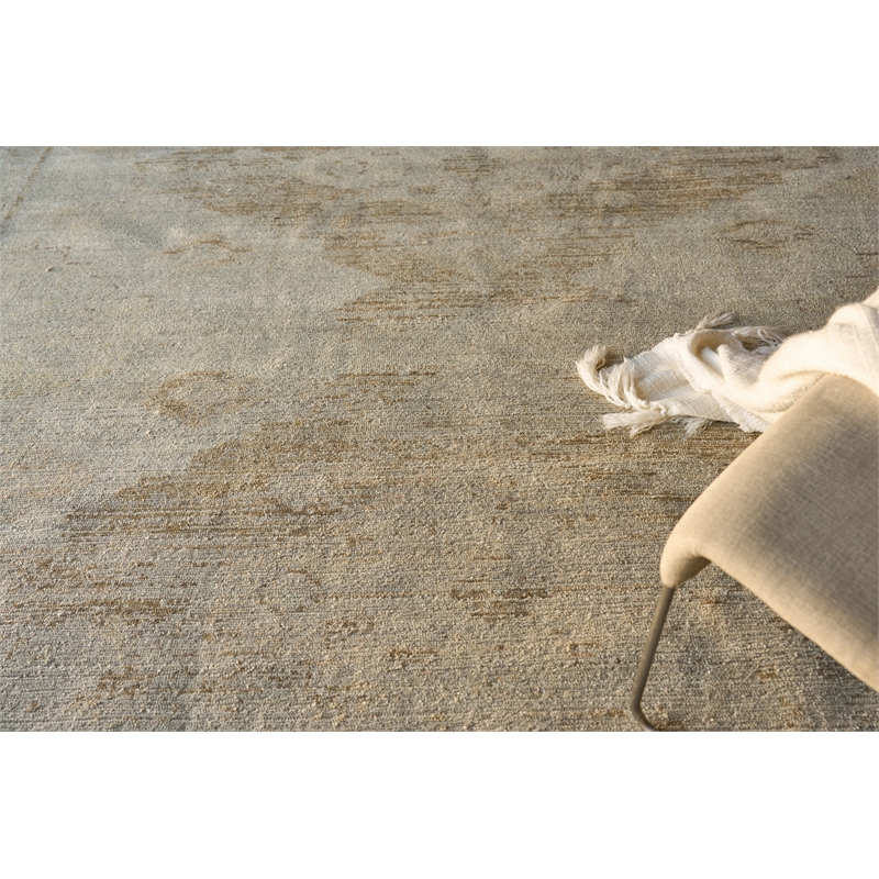 Kingston Hand-Knotted Wool Tan/Beige 12'x15' Area Rug