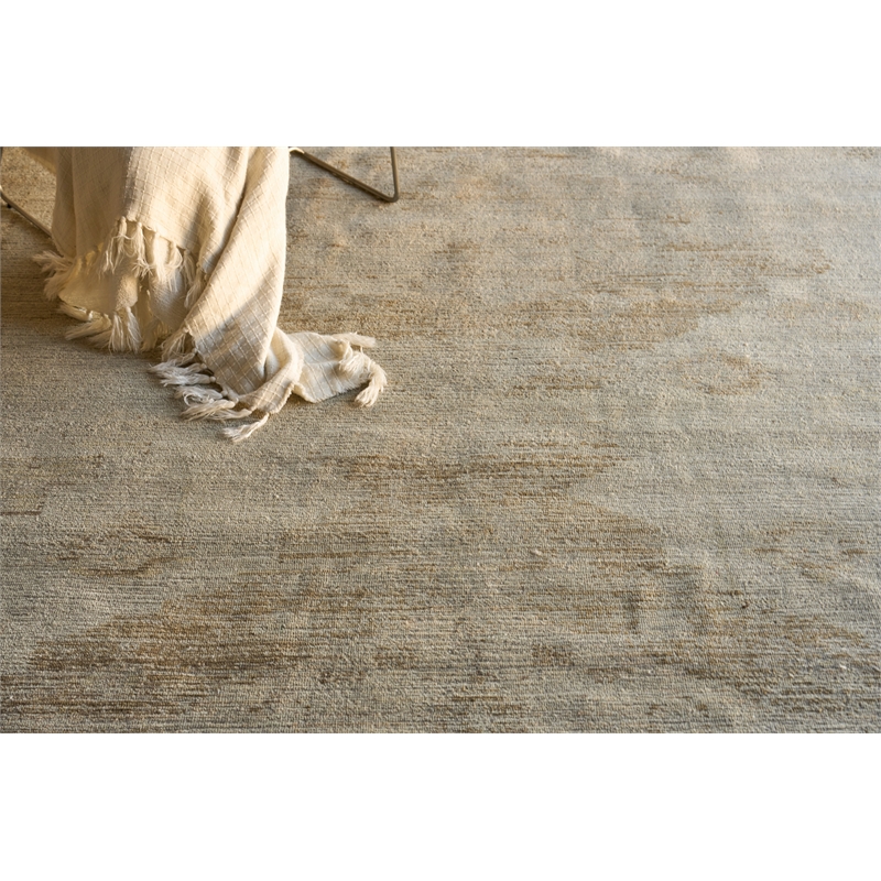 Kingston Hand-Knotted Wool Tan/Beige 12'x15' Area Rug