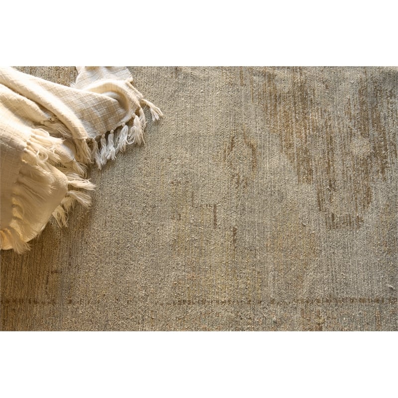Kingston Hand-Knotted Wool Tan/Beige 12'x15' Area Rug