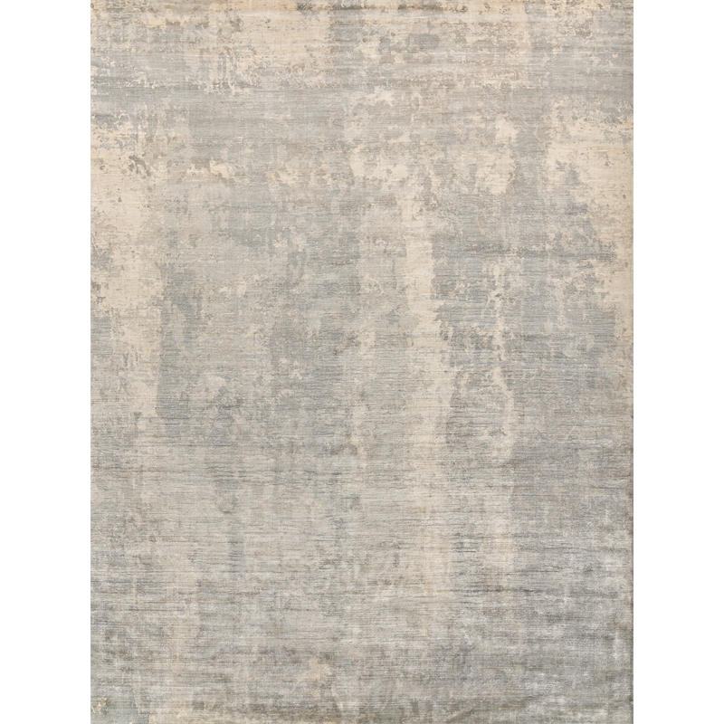 Koda Handloomed Bamboo Silk Silver/Blue 12'x17'4