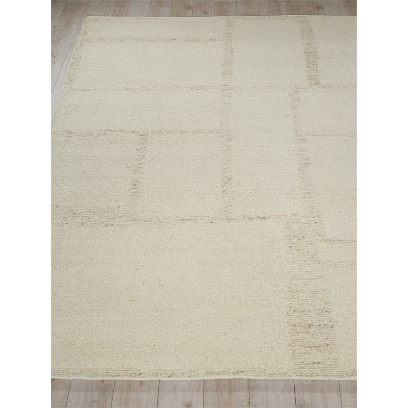 Kokomo Flatweave New Zealand Wool Ivory 10'x14' Area Rug
