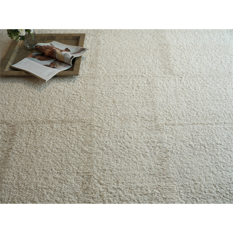 Kokomo Flatweave New Zealand Wool Ivory 6'x9' Area Rug