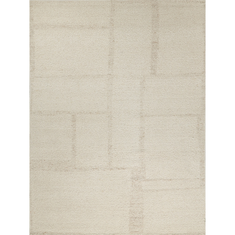 Kokomo Flatweave New Zealand Wool Ivory 6'x9' Area Rug