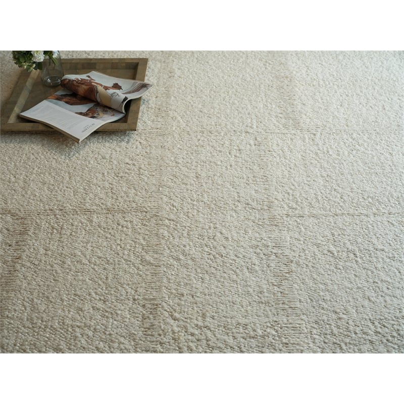 Kokomo Flatweave New Zealand Wool Ivory 8'x10' Area Rug