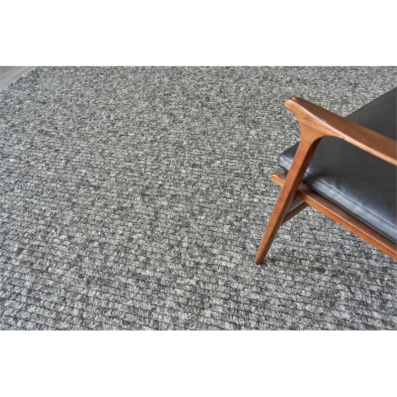 Kaza Handloomed New Zealand Wool Charcoal/Gray 2'x3' Area Rug