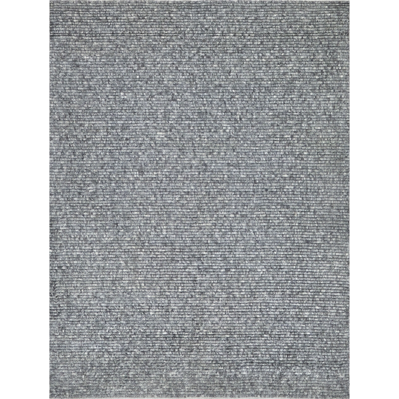 Kaza Handloomed New Zealand Wool Charcoal/Gray 8'x10' Area Rug