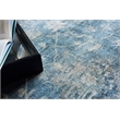 Kensington Handloomed Wool/Bamboo Silk Navy 12'x15' Area Rug