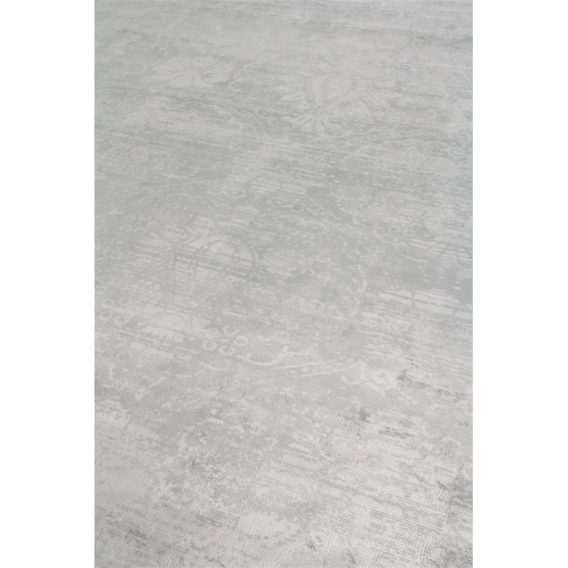 Koda Handloomed Bamboo Silk Blue/Gray 10'x14' Area Rug